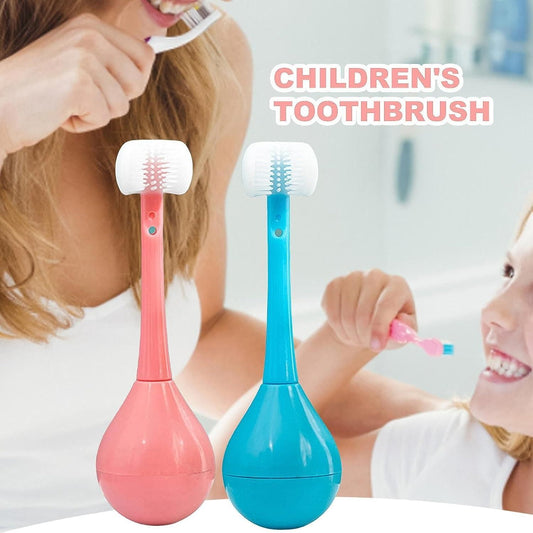 Three Sides Soft Silicone Brush Head Toothbrush (Pack of 2)