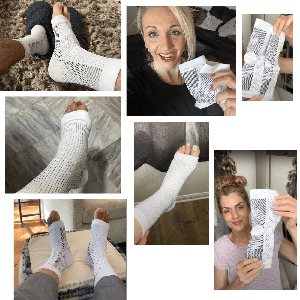 Joy Orthopedic Neuro Compression Socks | Random Color Black/White