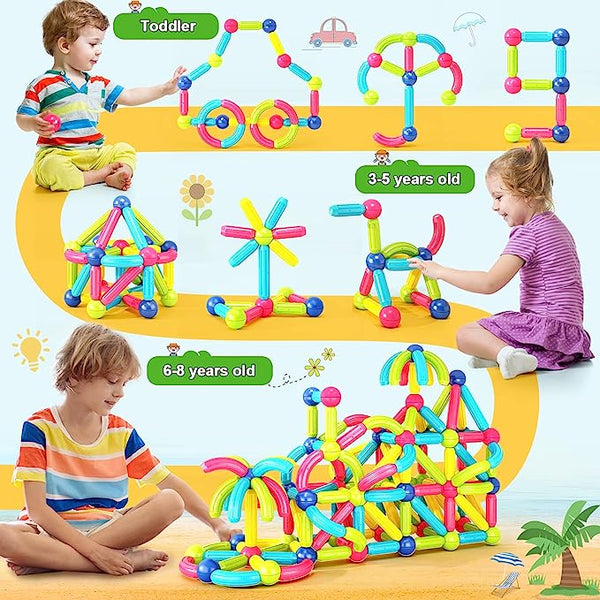 Joy Magnetic Sticks Building Blocks For Kids Early Learning & Development